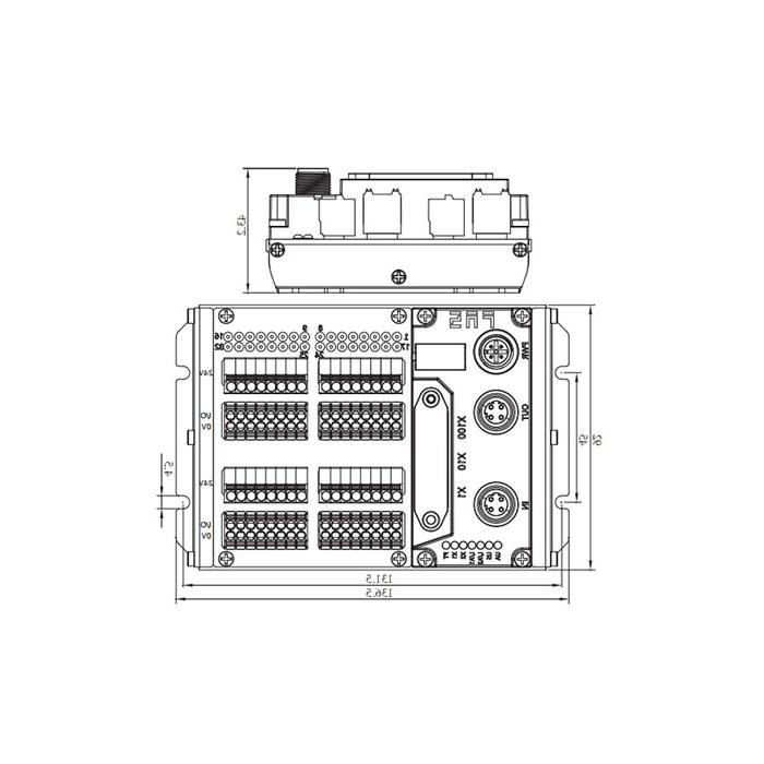 化工协议，IP20, 32DI/DO自适应配置，PNP型, 终端类型、Remote module、009D53